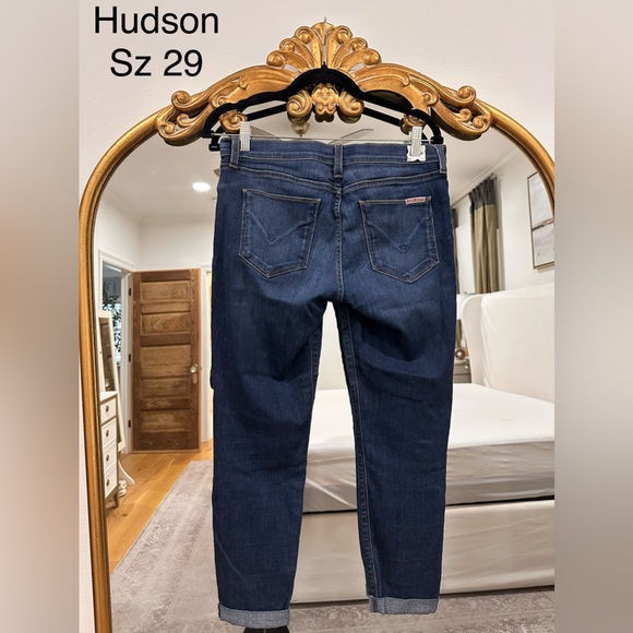 Hudson Dark Wash Jeans Straight Leg 28 - Picture 2 of 2